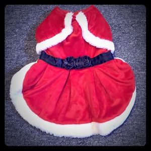 DOGGIE Christmas Santa dress Size M red
